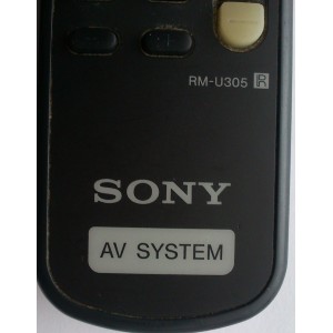 CONTROL REMOTO PARA CD COMPONENTE / SONY RM-U305 MODELO  DAV-L7100